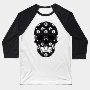 8 Ball Skull Baseball T-Shirt